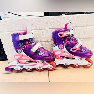 Roller Derby Kids Llama Purple & Pink Adjustable Skates and Roller Blades 🦙